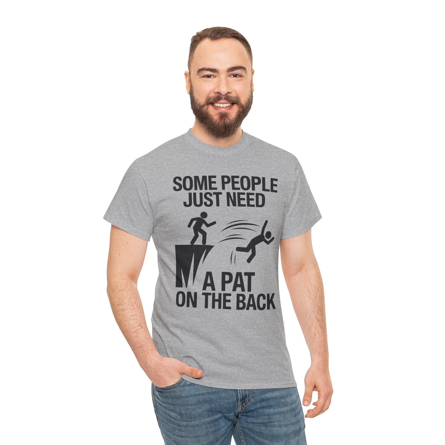 Funny Pat On The Back Adult Sarcastic Design T-Shirt