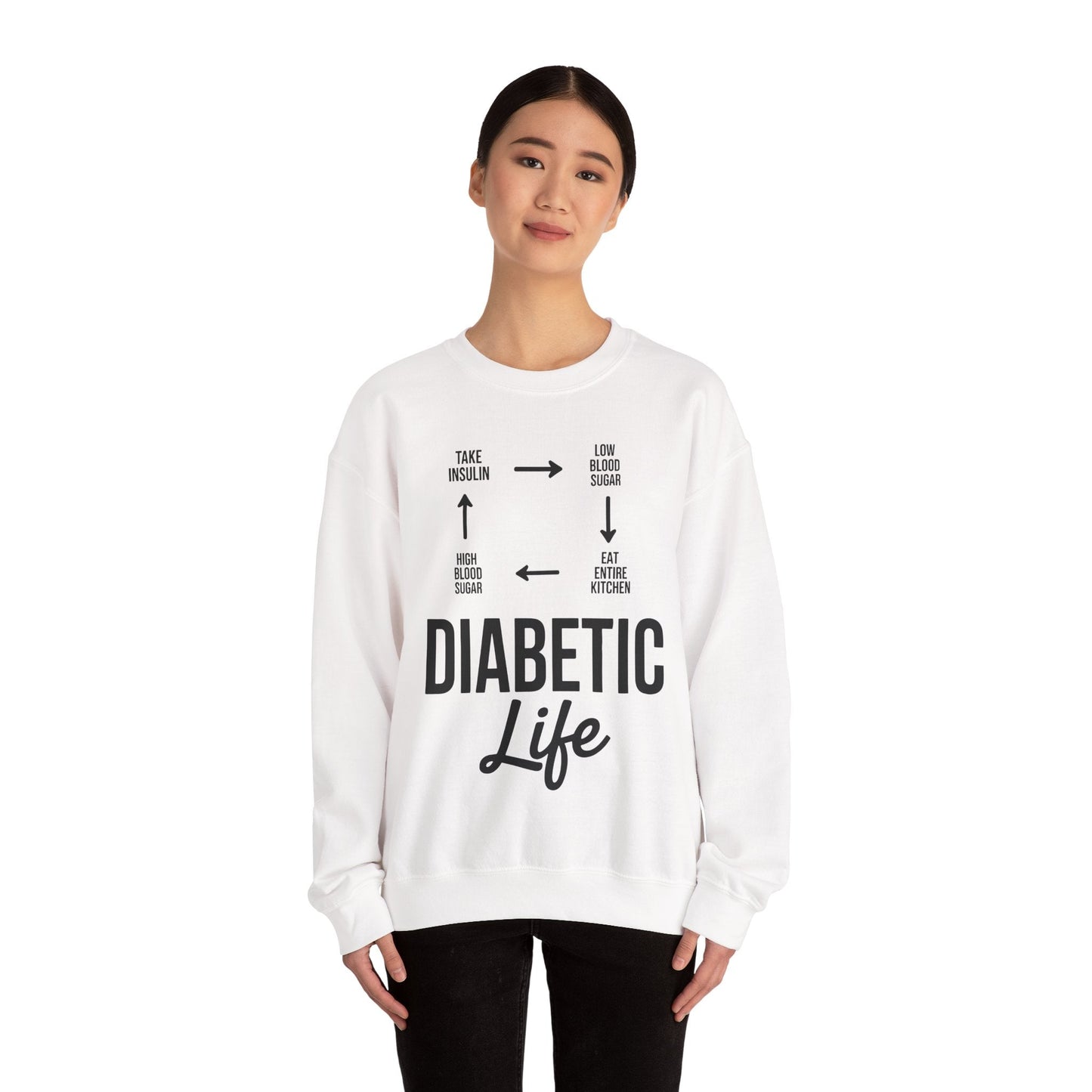 Funny Diabetic Type 1 Diabetes T1D Diabetes Awareness Sweatshirt