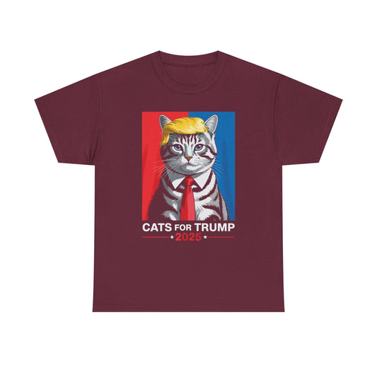 Cats For Trump 2025 Funny Tee For Vance Trump T-shirt