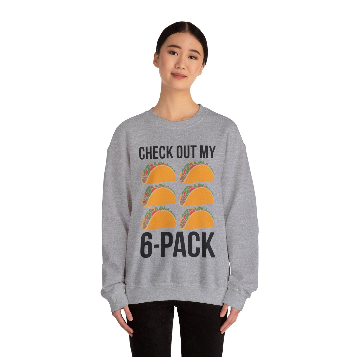 6 Pack Fitness Taco Funny Mexican Gym Top for Taco Lovers Sweatshirt