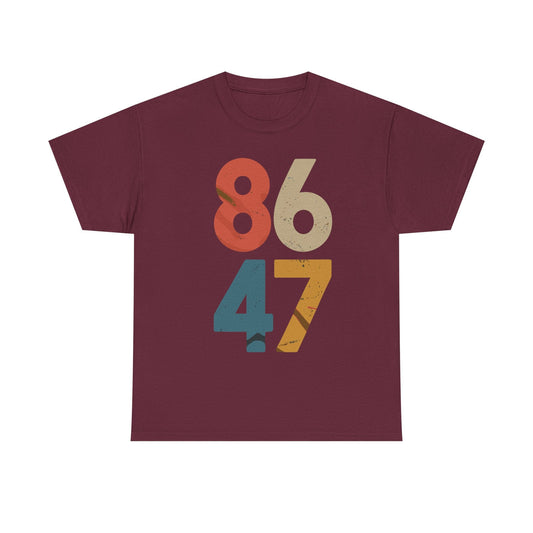 Classic Vintage 80s Style 86 47 Anti Trump T-Shirt