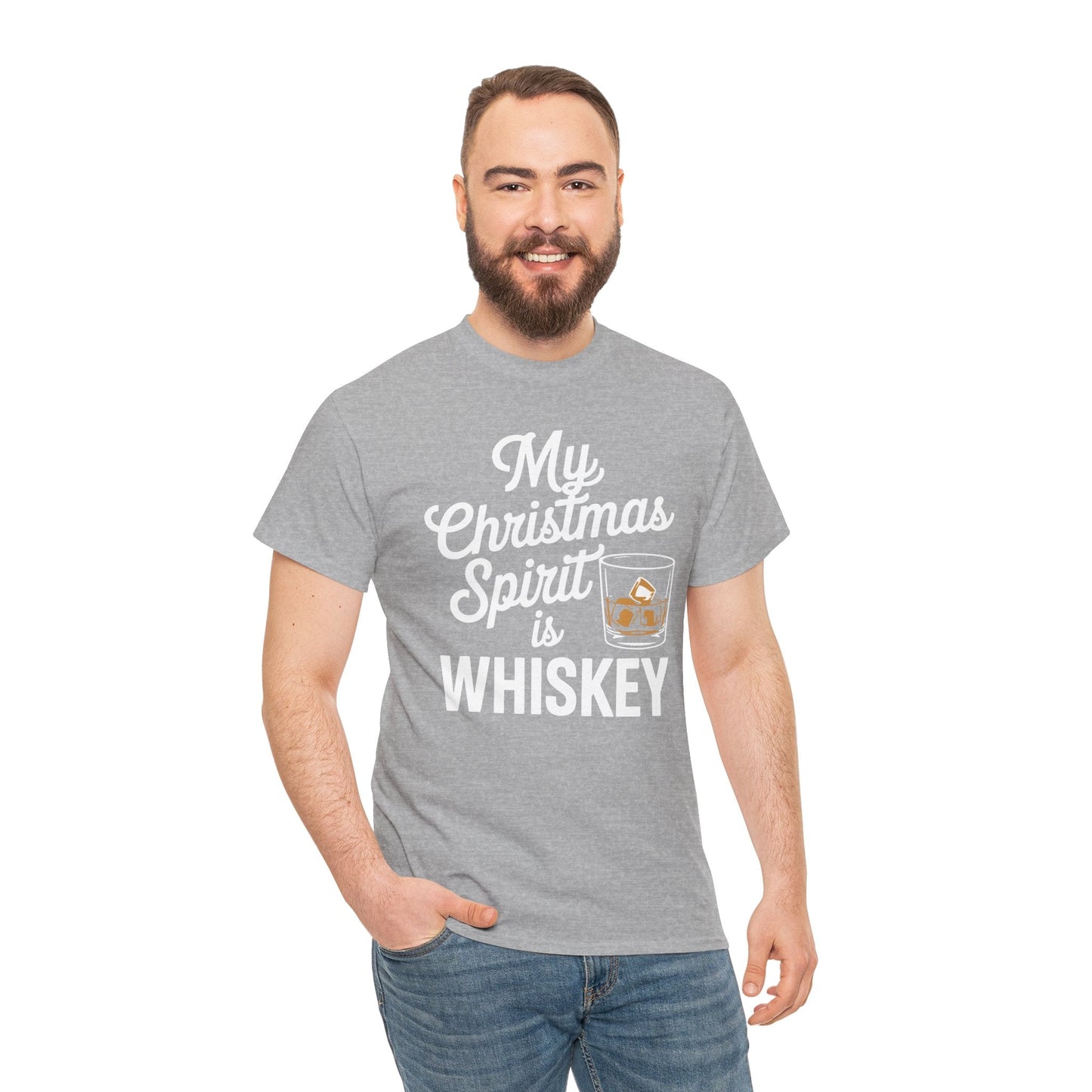 Funny Christmas Drinking Shirt Whiskey Liquor Drinker Saying T-Shirt