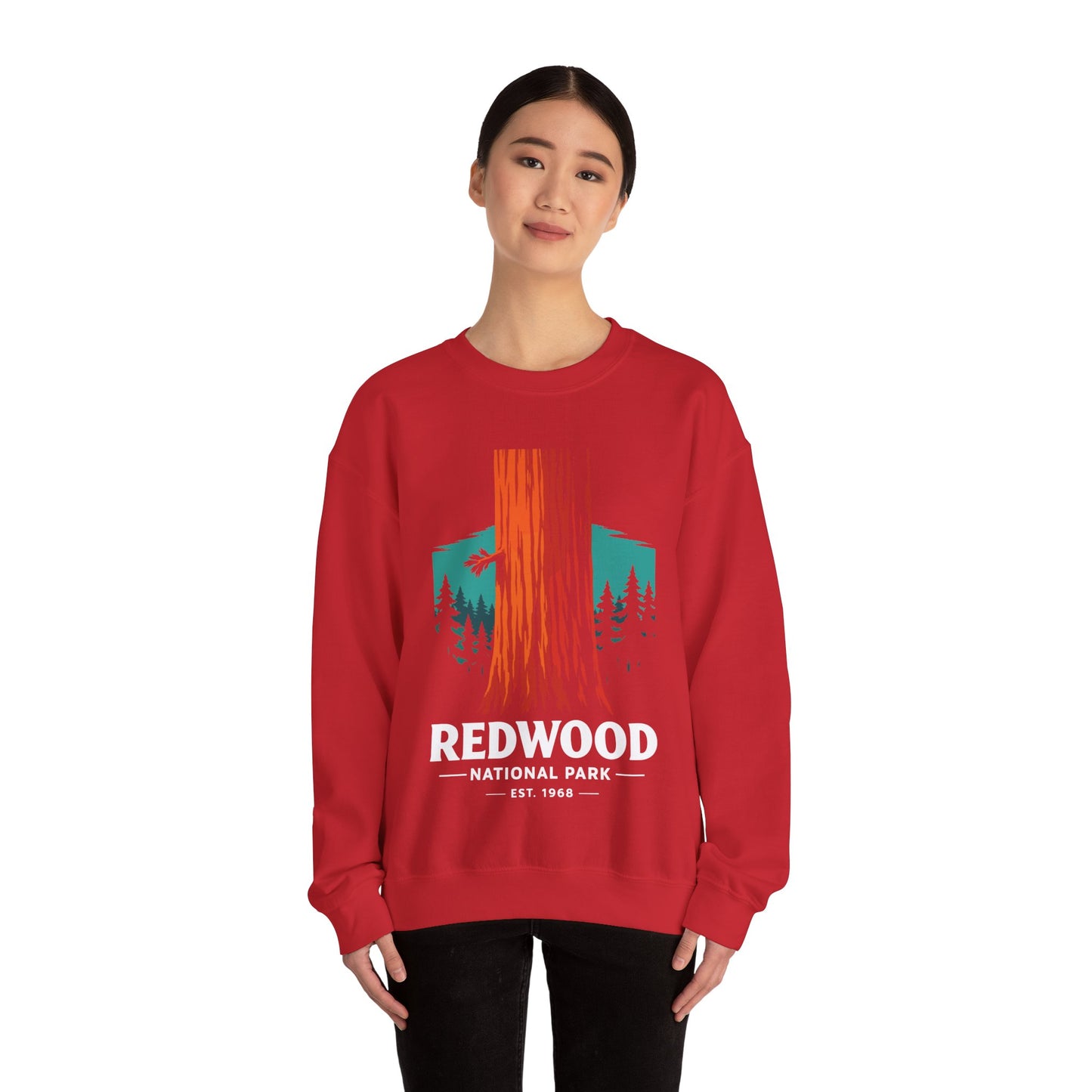 Redwood National Park Est 1968 Forest Tree Nature Sweatshirt