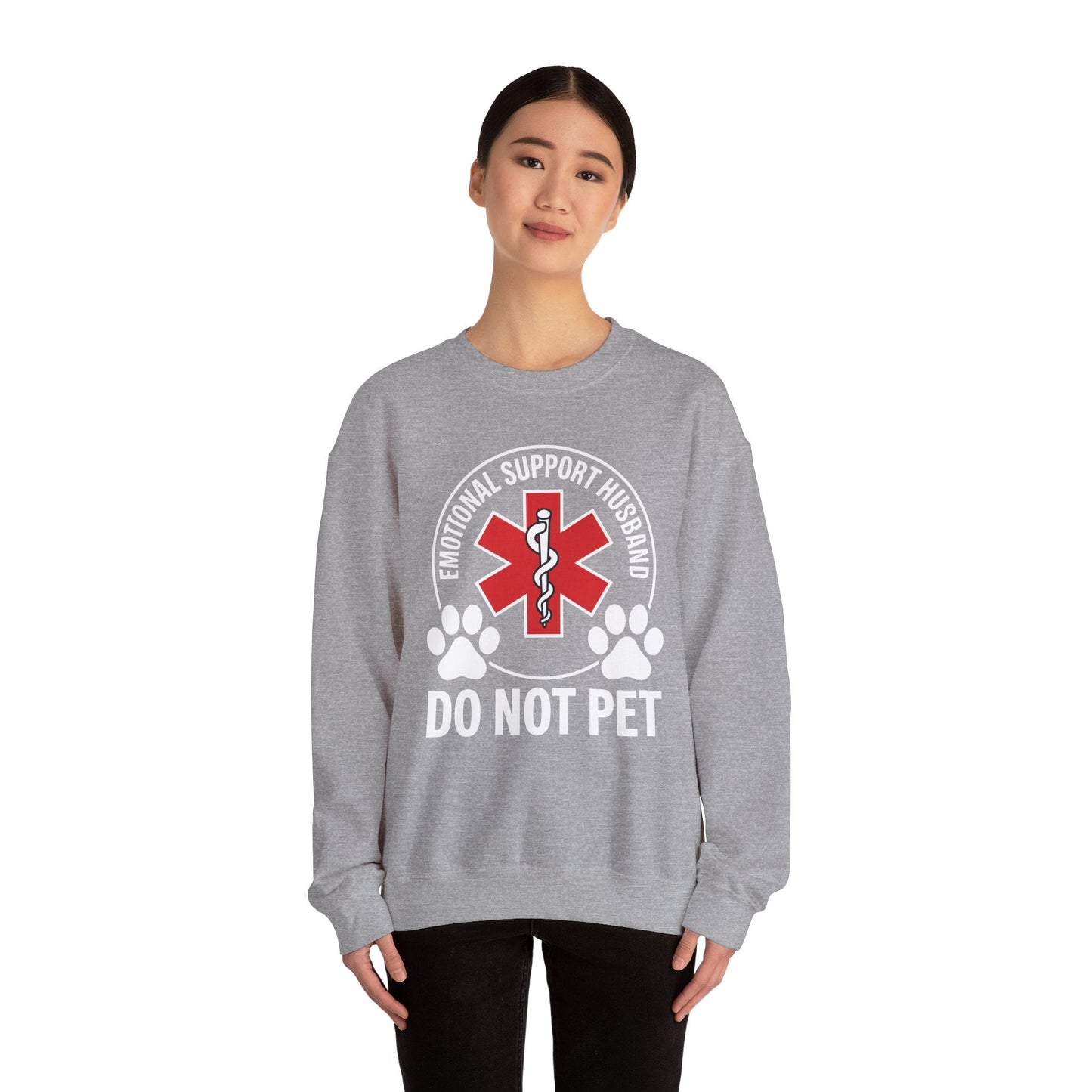 Emotional Support Husband Do Not Pet Sweatshirt