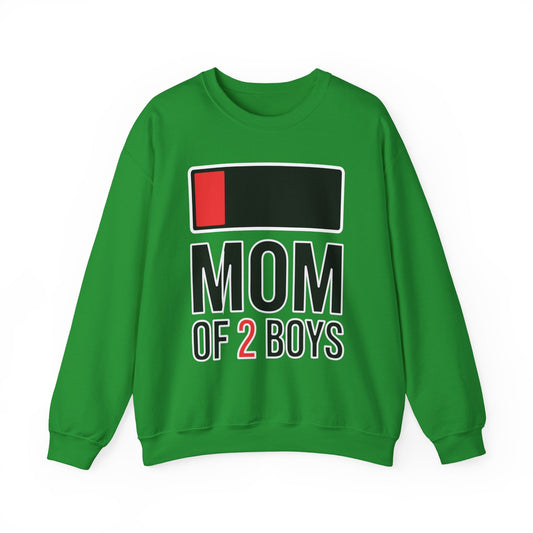 Mom of 2 Boys Gift from Son Mothers Day Birthday Women Sweatshirt