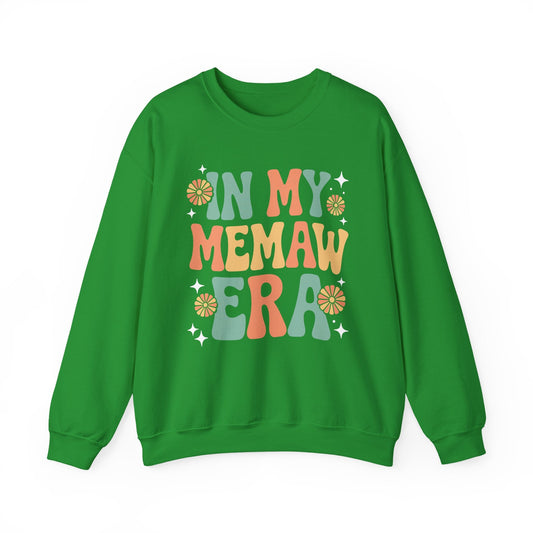 In My Memaw Era Funny Sarcastic Groovy Retro Mothers Day Sweatshirt