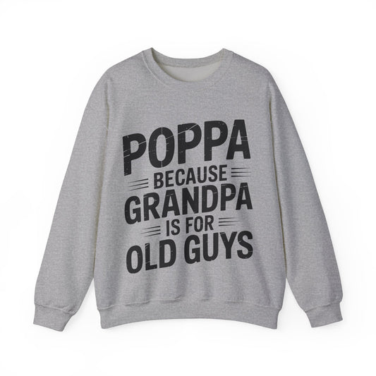 Poppa Grandpa From Grandkids Father's Day Poppa Sweatshirt