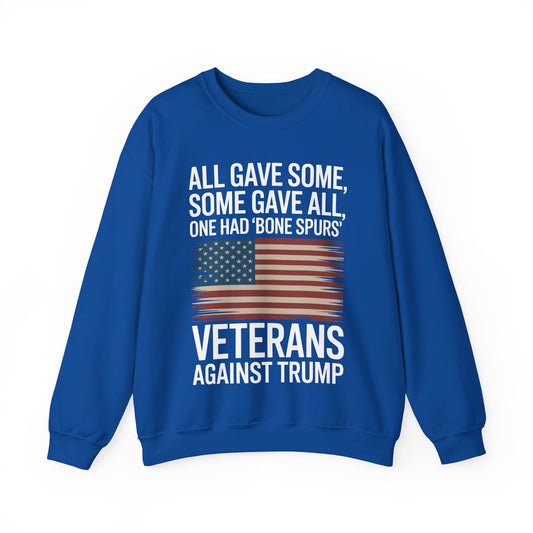 Veterans Against Trump Anti Trump Political Protest Sweatshirt