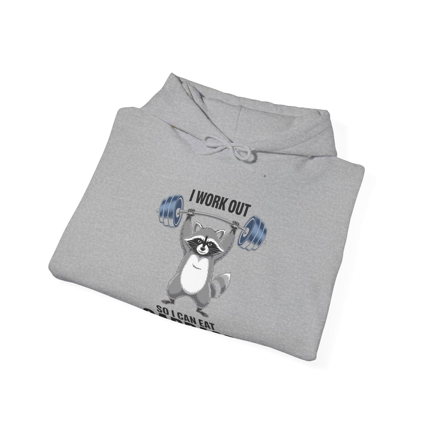 Raccoon Deadlift Bodybuilding Animal Funny Gym Fitness Hoodie