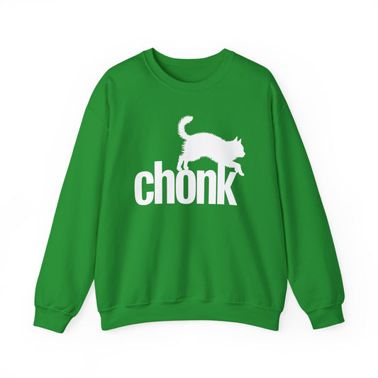 Chonk Cat Meme Funny Black Sweatshirt