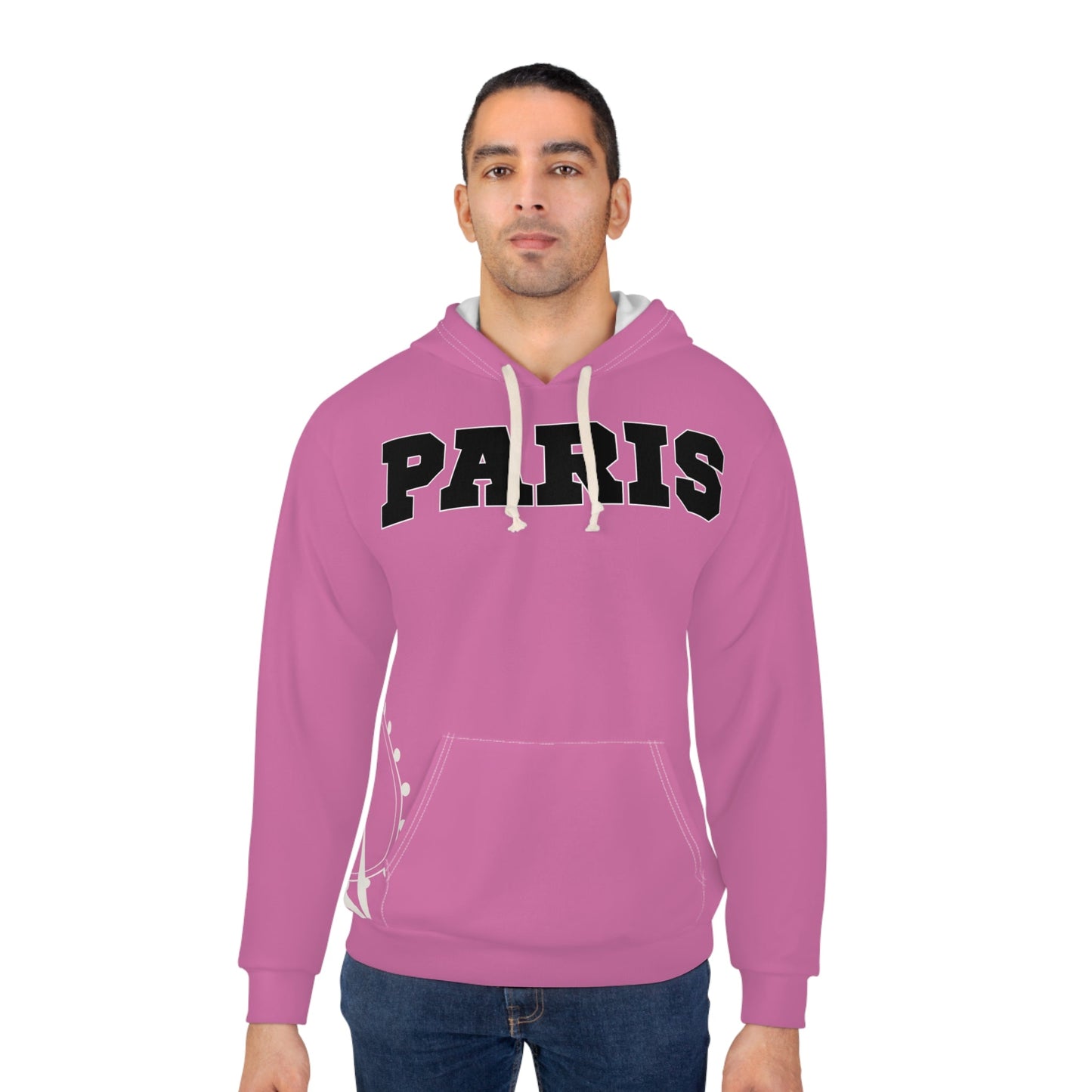 Paris Vibes Pullover Hoodie All Over Print French Street Style Aesthetic