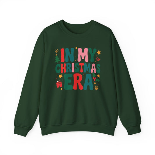In My Christmas Era Cute Groovy Christmas Holiday Xmas Sweatshirt