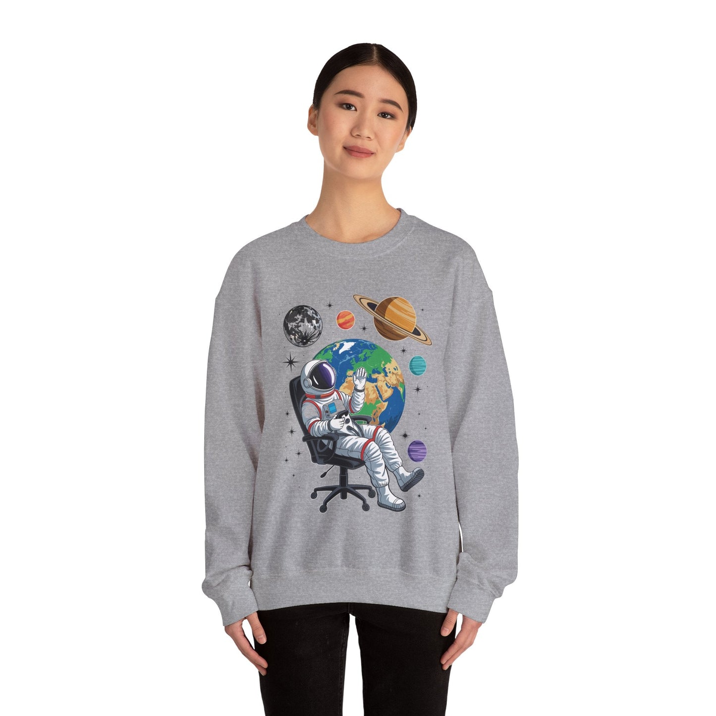 Astronaut Gamer Space Gaming System Planets Sweatshirt