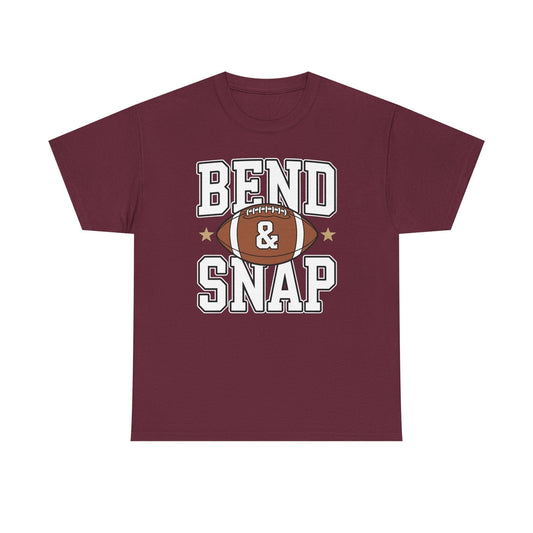 Funny Game Day Touchdown Season Cute Bend and Snap Football T-Shirt