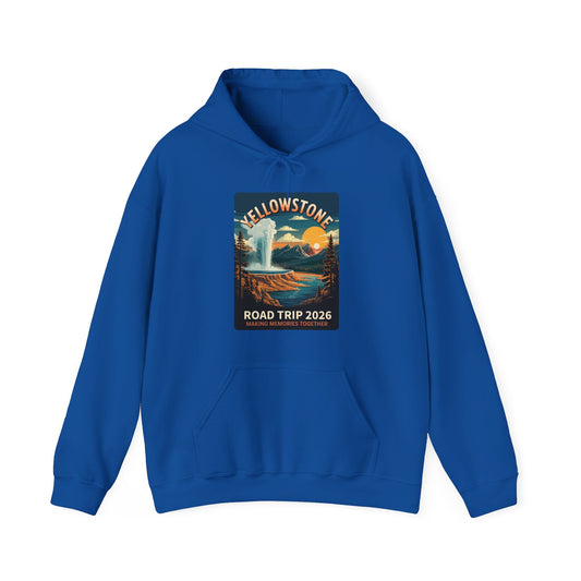 Yellowstone Family Road Trip 2026 National Park Outdoor Hoodie
