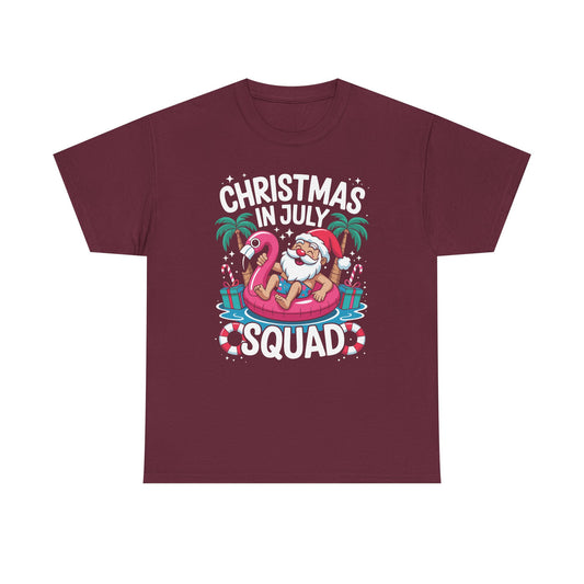 Christmas In July 2026 Squad Summer Beach Vacation Xmas Cool T-Shirt