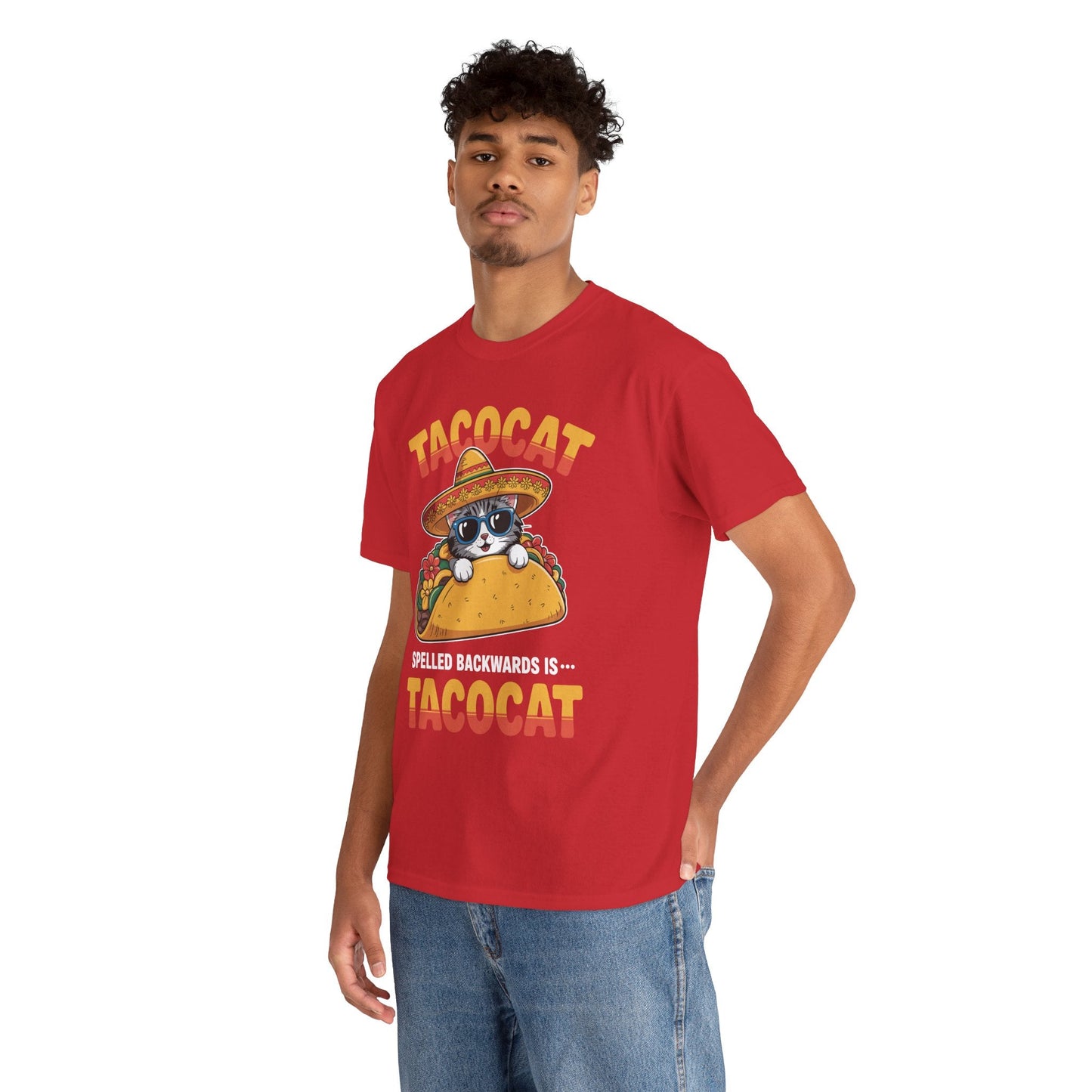 Tacocat Spelled Backwards Taco Cat Cinco De Mayo T-Shirt Men Women