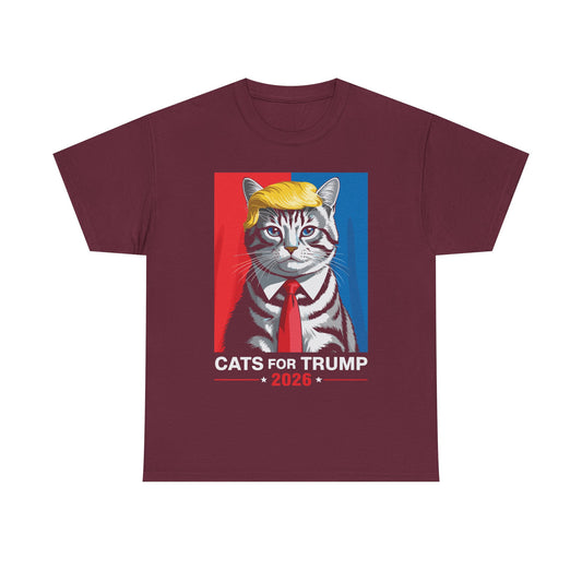 Funny Cats For Trump 2026 Vance Trump T-shirt