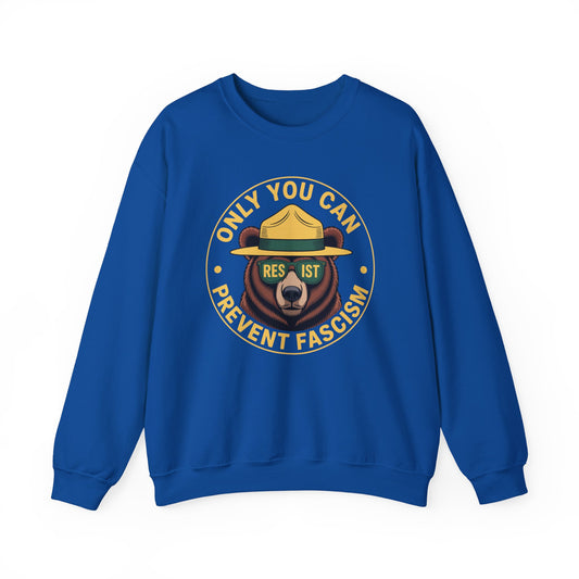 Funny Only You Can Prevent Fascism Protect National Parks Sweatshirt