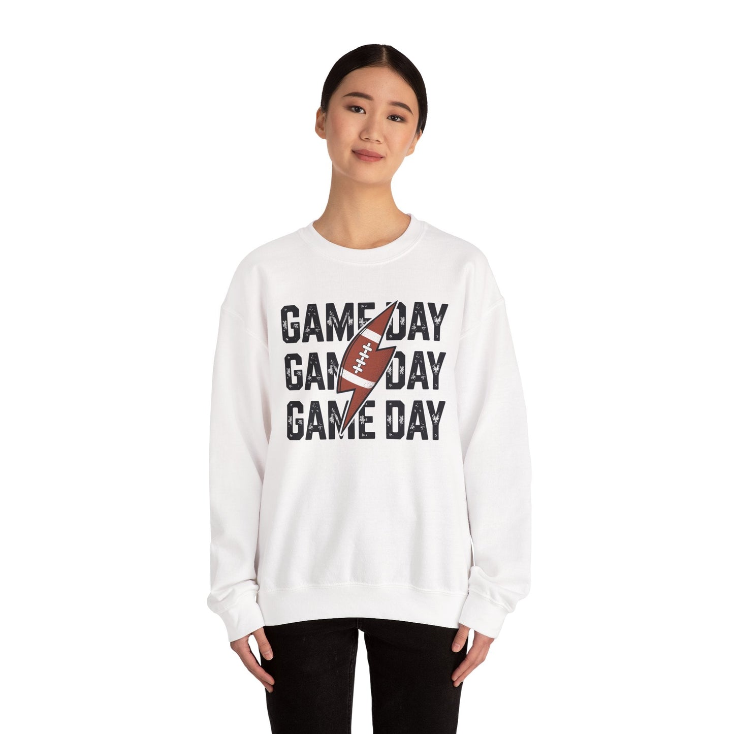 Vintage Game Day Football Lightning Bolt Funny Team Sport Sweatshirt