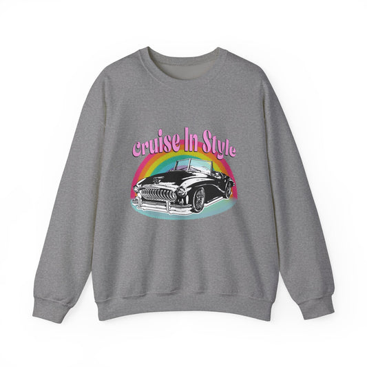 Cruise In Style Car Lovers Sweatshirt