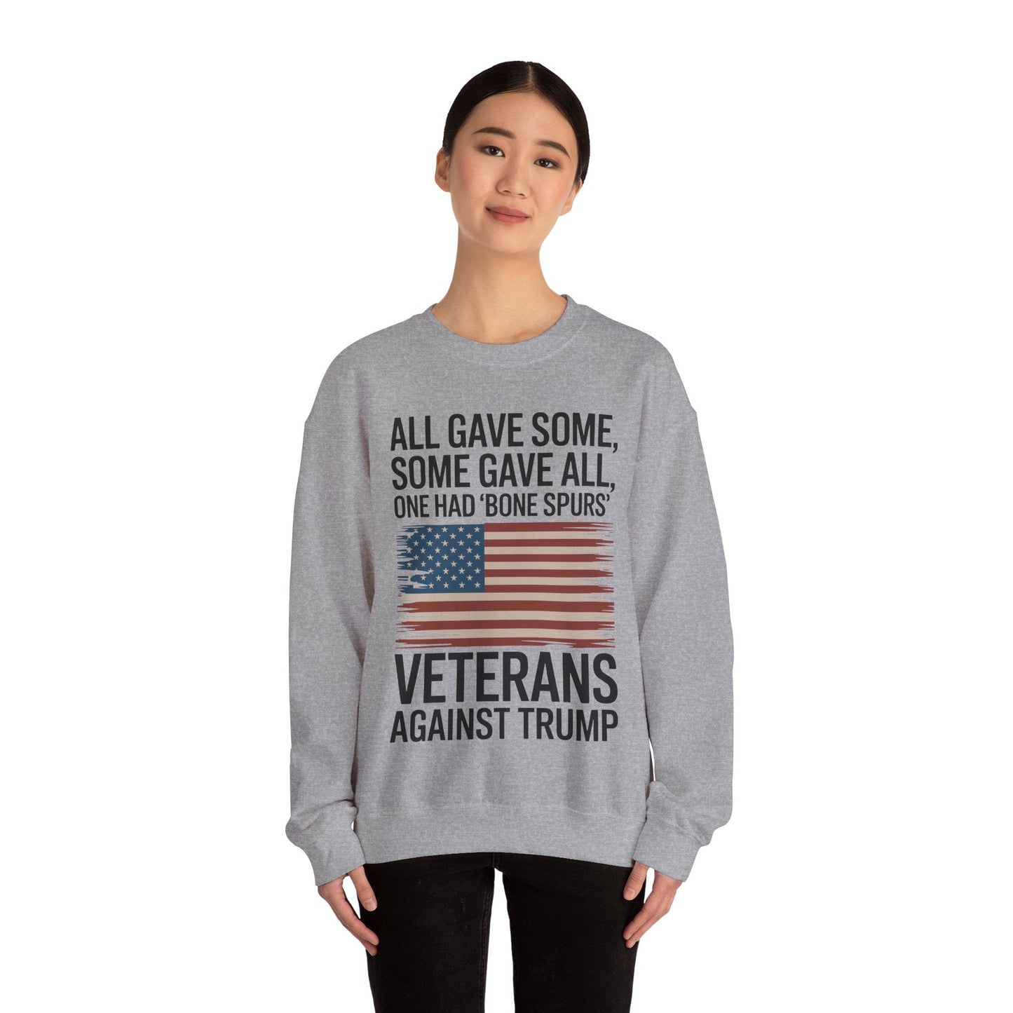 Veterans Against Trump Anti Trump Political Protest Sweatshirt