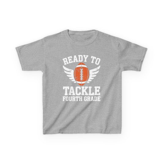 Ready To Tackle Fourth Grade Back To School Football T-Shirt
