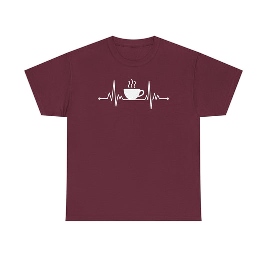 Coffee Heartbeat Drinking Coffee T-Shirt