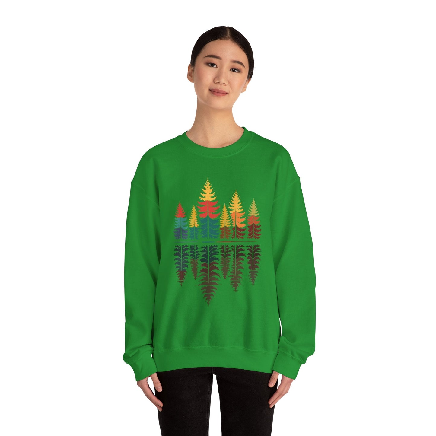 Nature Reflection Forest Trees Outdoor Wildlife Sweatshirt