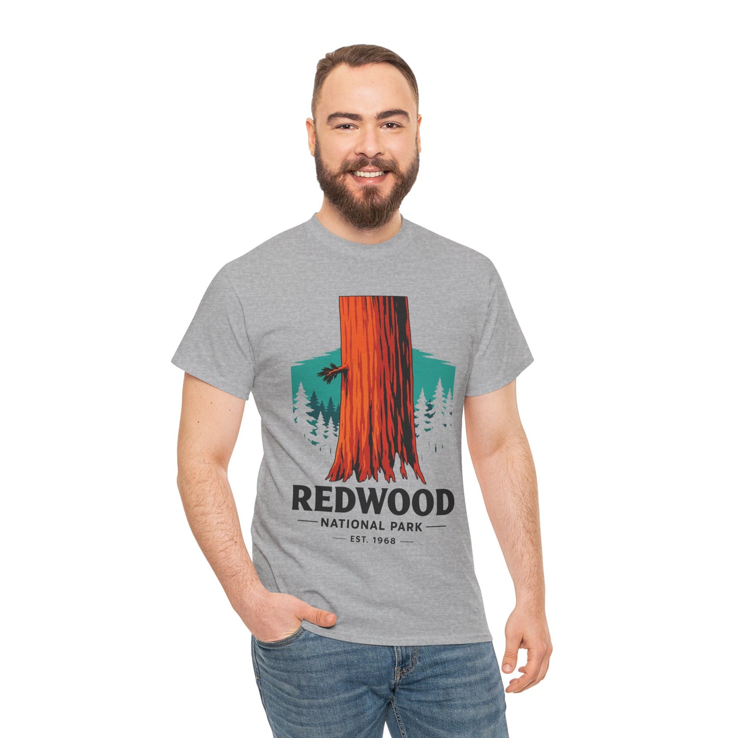 Redwood National Park Est 1968 Forest Tree Nature T-Shirt