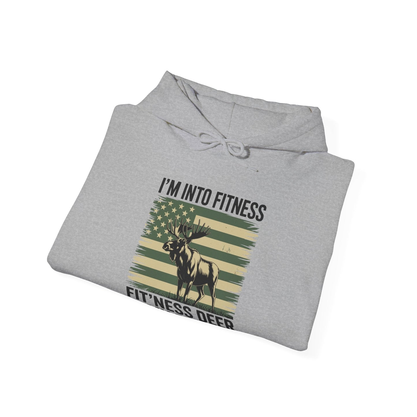 Hunting Im Into Fitness Fit Ness Deer Freezer Men Women Hoodie