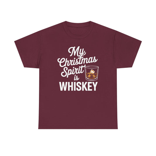 Funny Christmas Drinking Shirt Whiskey Liquor Drinker Saying T-Shirt