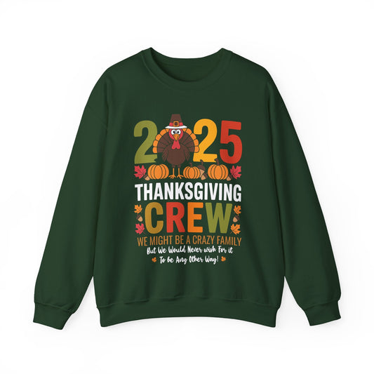 Family Thanksgiving 2025 Thanksgiving Crew Turkey Matching Sweatshirt