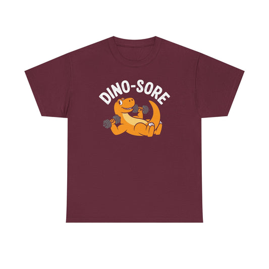 Gym Workout Dino Sore Exercise Fitness Boys Women Men T-Shirt
