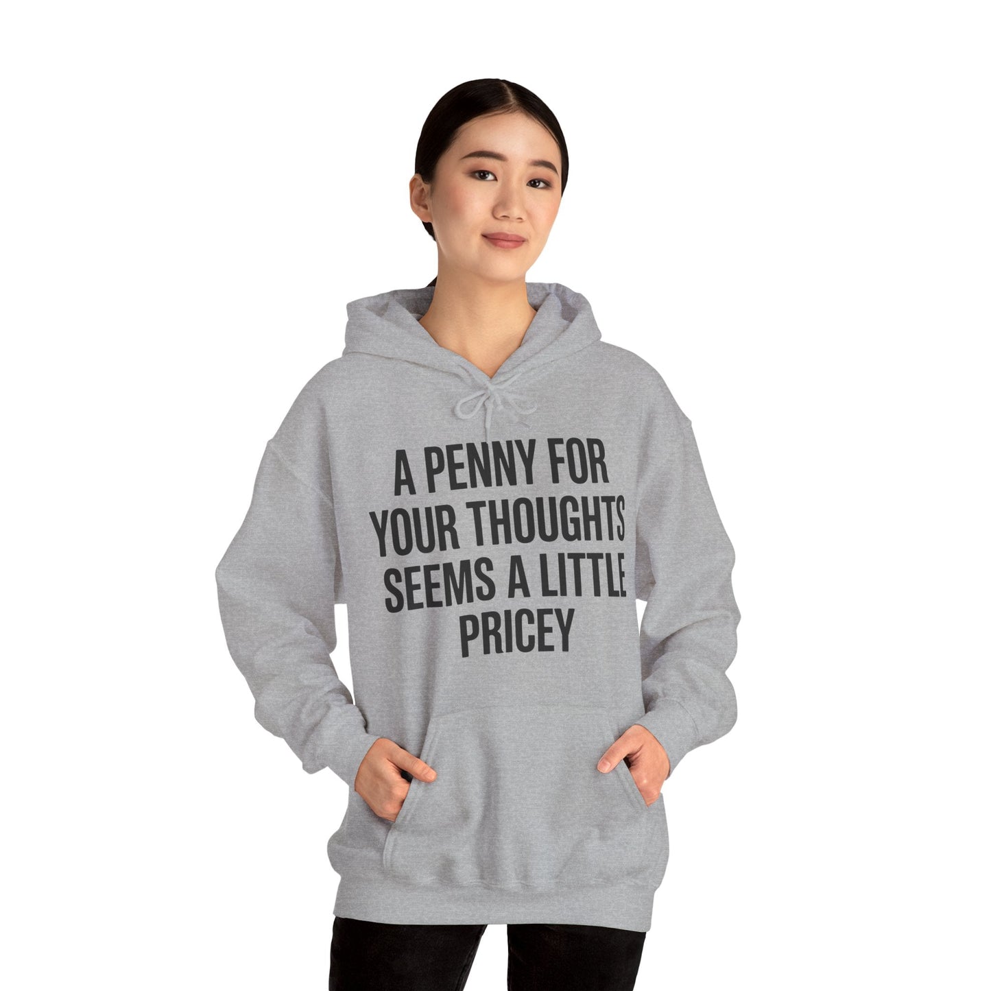 Funny Penny For Your Thoughts Sarcastic Joke Hoodie