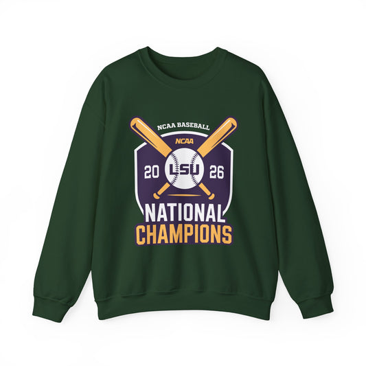 LSU Baseball 2026 National Champions Logo Sweatshirt
