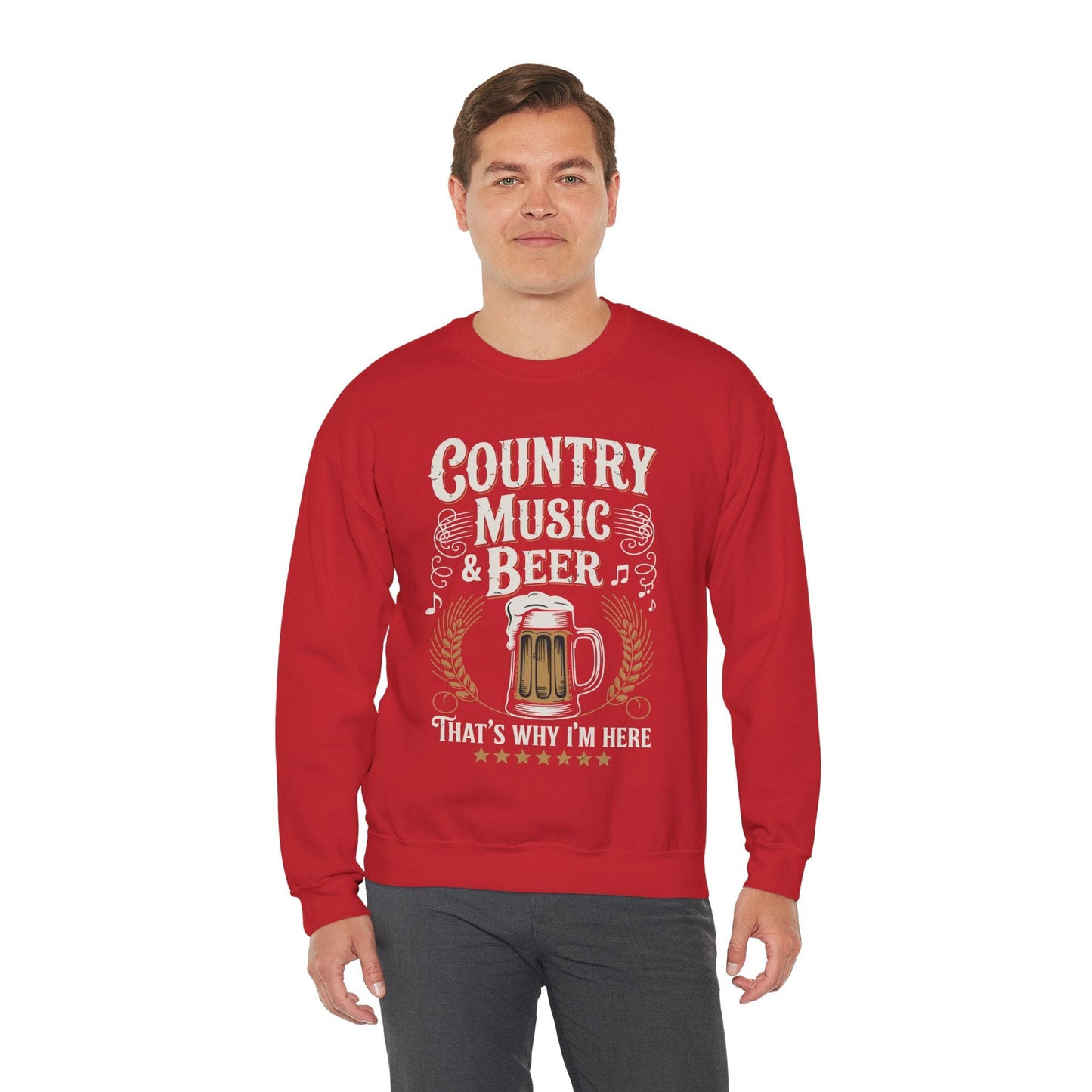 Vintage Country Music and Beer That's Why I'm Here Legends Sweatshirt
