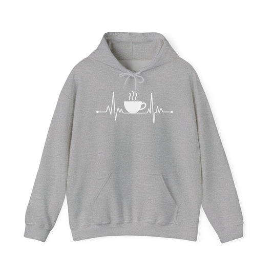 Coffee Heartbeat Drinking Coffee Hoodie