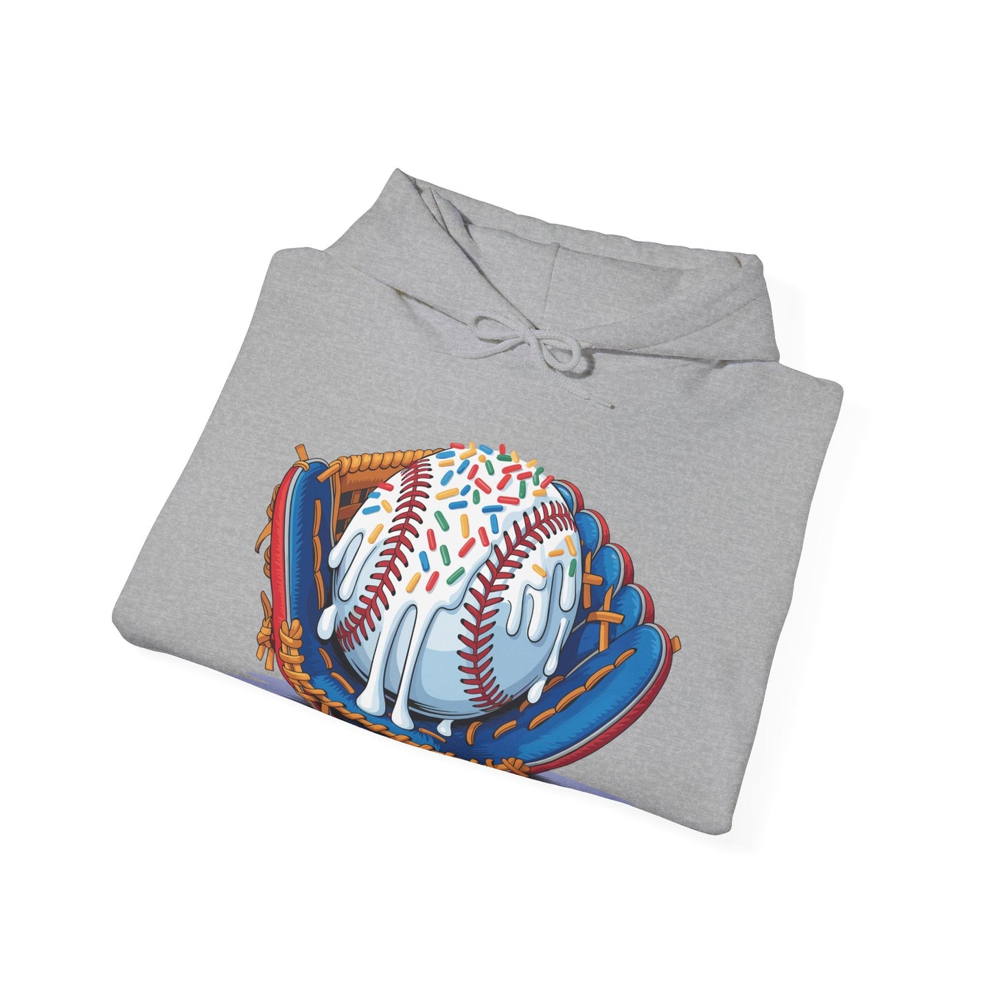 Baseball Drip Ice Cream Sprinkles Baseball Glove Hoodie