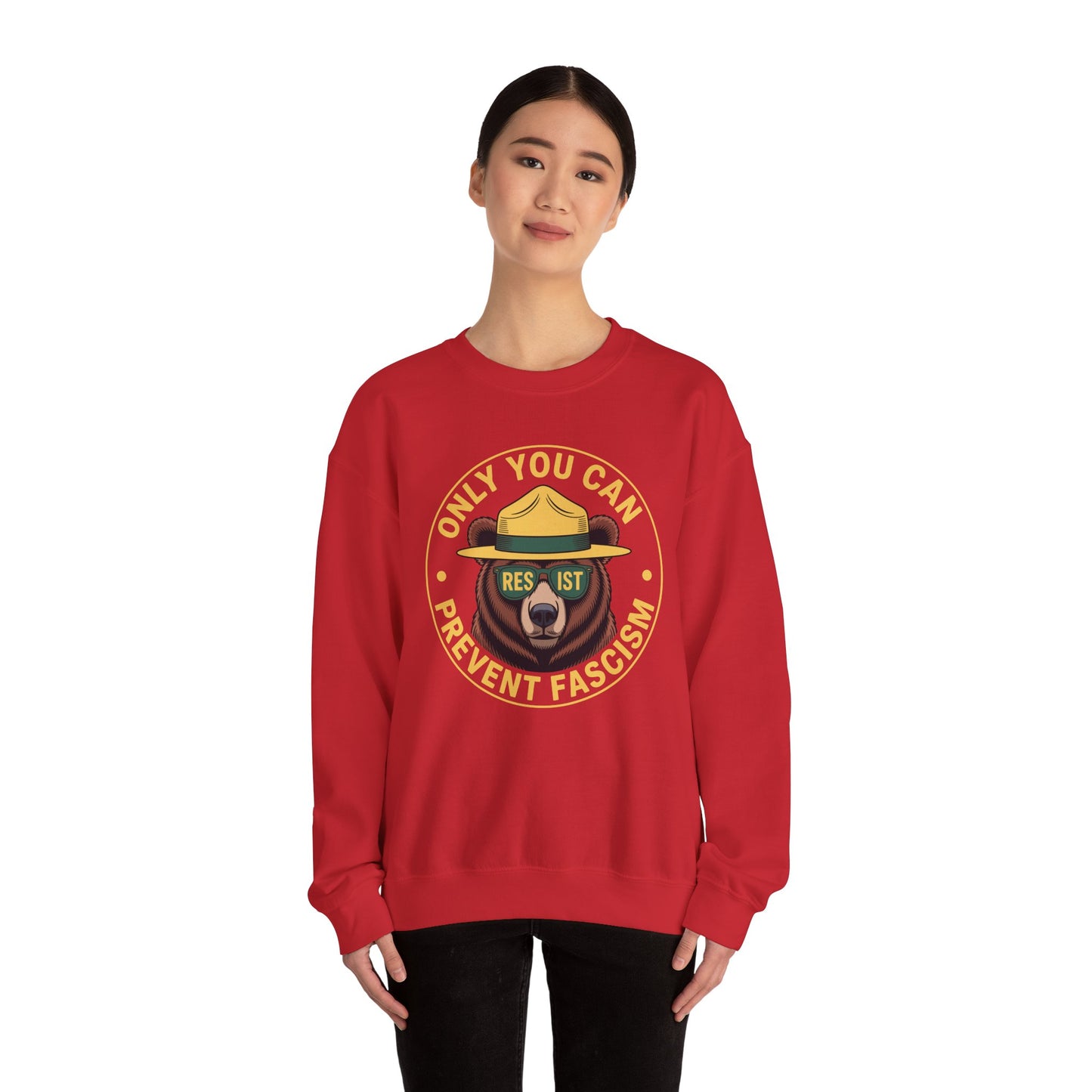 Funny Only You Can Prevent Fascism Protect National Parks Sweatshirt