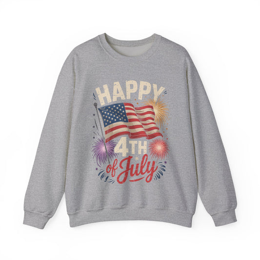 Happy 4th Of July Patriotic American US Flag 4th Of July Sweatshirt