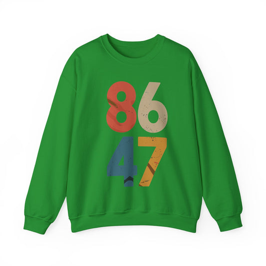 Classic Vintage 80s Style 86 47 Anti Trump Sweatshirt