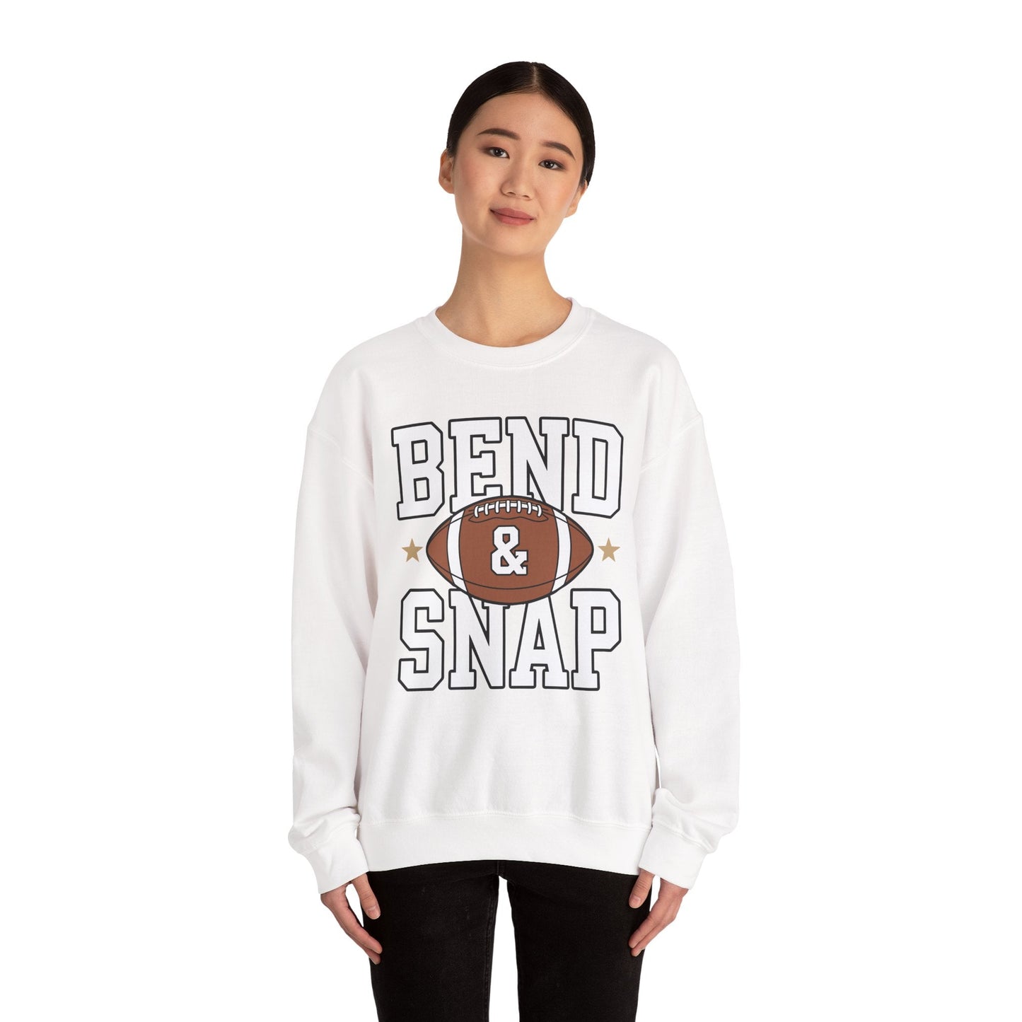 Funny Game Day Touchdown Season Cute Bend and Snap Football Sweatshirt