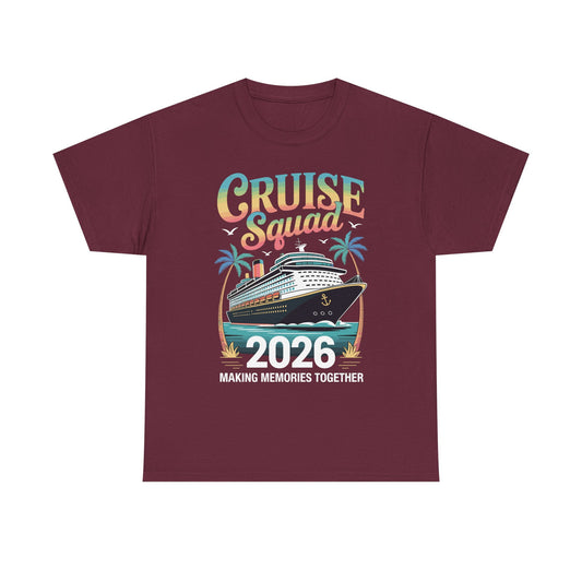 Cruise Squad 2026 Family Group Matching Summer Vacation T-Shirt