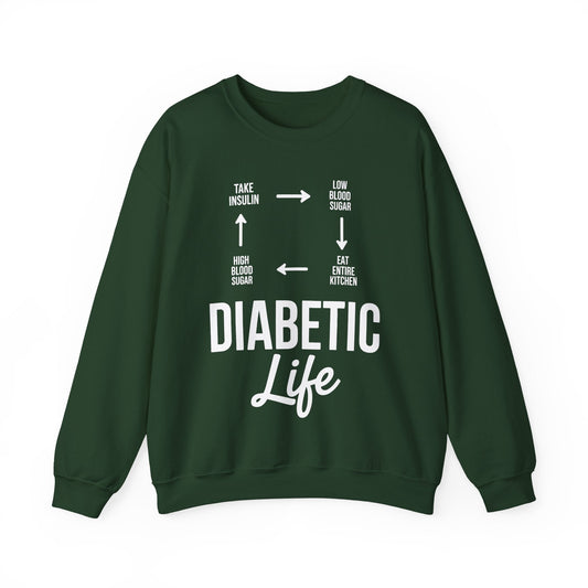 Funny Diabetic Type 1 Diabetes T1D Diabetes Awareness Sweatshirt