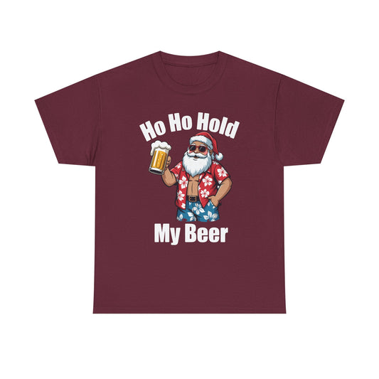 Funny Santa With Sunglasses And Beer Christmas in July T-Shirt