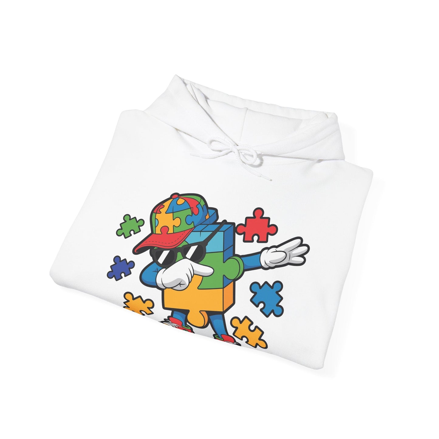 Dabbing Puzzle Autism Awareness Hoodie