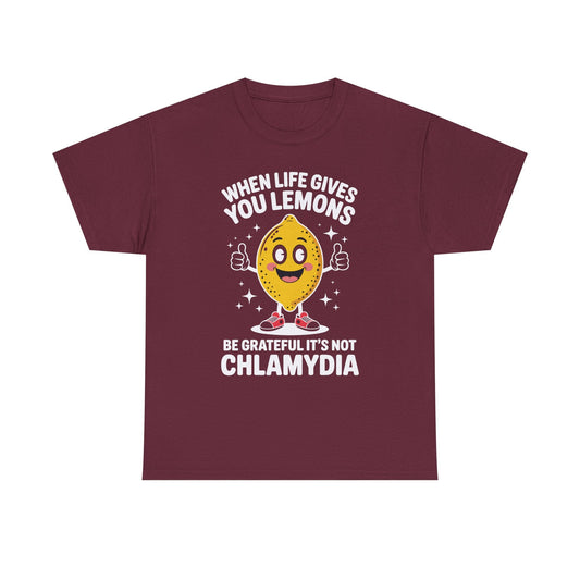 Lemons and Chlamydia Absurd Offensive Meme Sarcastic Edgy T-Shirt
