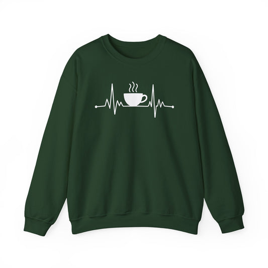 Coffee Heartbeat Drinking Coffee Sweatshirt