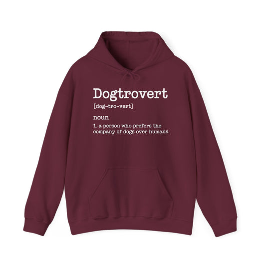 Dogtrovert Definition, Funny Dog Hoodie For Men Women